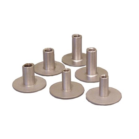 WELD MOUNT .75 in. Tall Stainless Standoff Through Thread w/5/16 in. x 8 Threads, 6PK 51618122